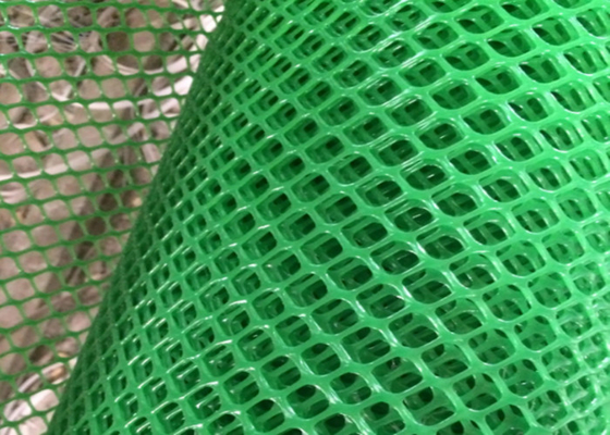 Vlakke 10x10mm Apeture Groen Plastic Mesh Netting Hdpe For Fishing